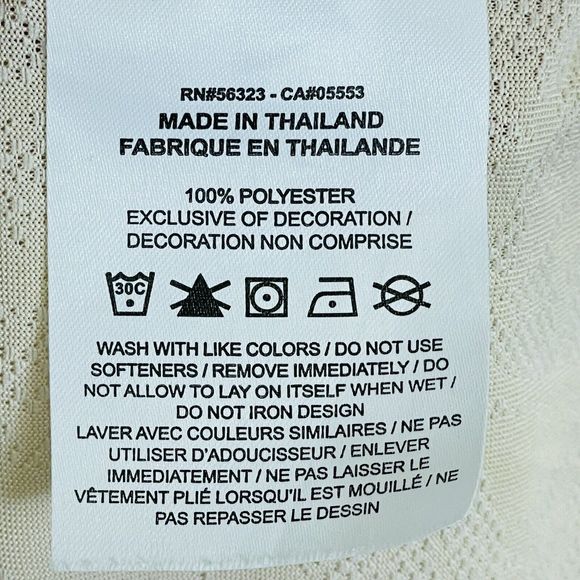 Nike Peach Floral Burnout Semi Sheer Short Sleeve Active Tee Shirt Top Womens XL - Picture 6 of 6